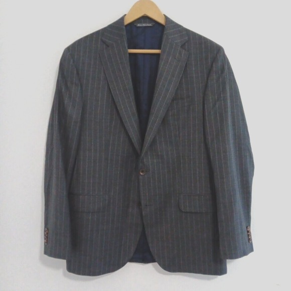 Jack victor Other - Jack Victor 1913 Luxury Blazer Men's 40R Century Gray Stripe Corporate Boardroom